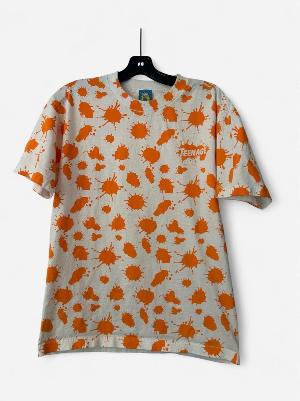 Orange Splash Graphic Tee - Teenage Logo